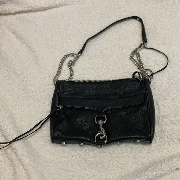 Rebecca Minkoff Mac Crossbody Black Leather Bag - Picture 3 of 6